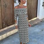 VESTIDO BARCO PUNTO ESTAMPAMPADO GEO