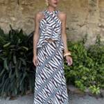 Conjunto Zoe Falda Estampado Blanco