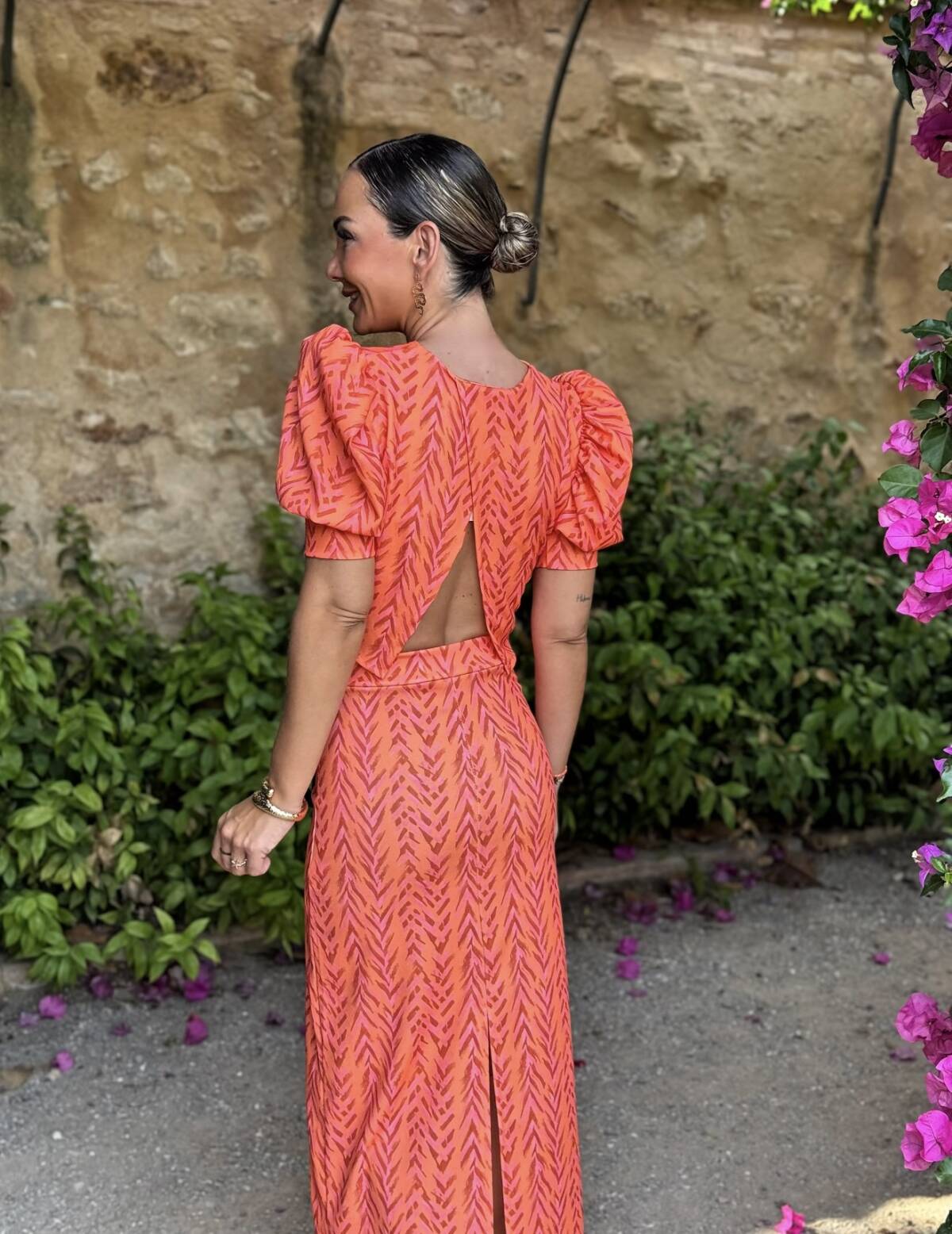 Conjunto Espiga Naranja Coral - Imagen 2
