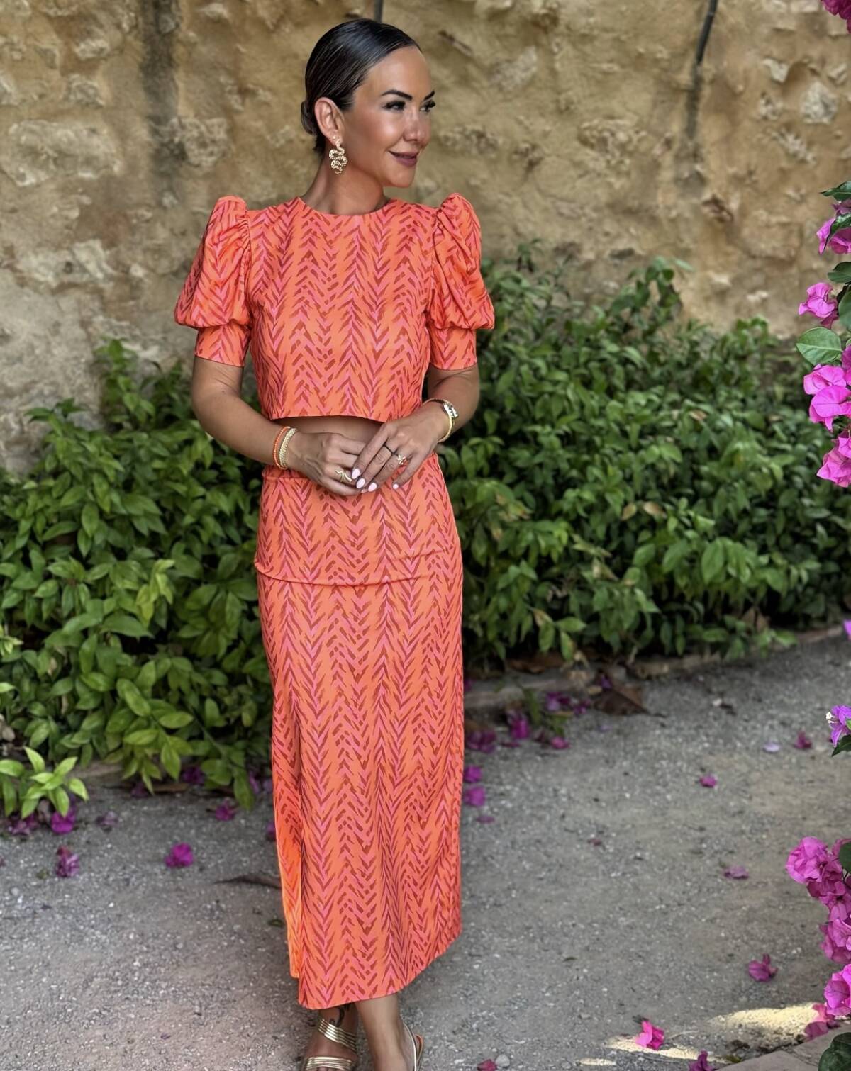 Conjunto Espiga Naranja Coral - Imagen 8