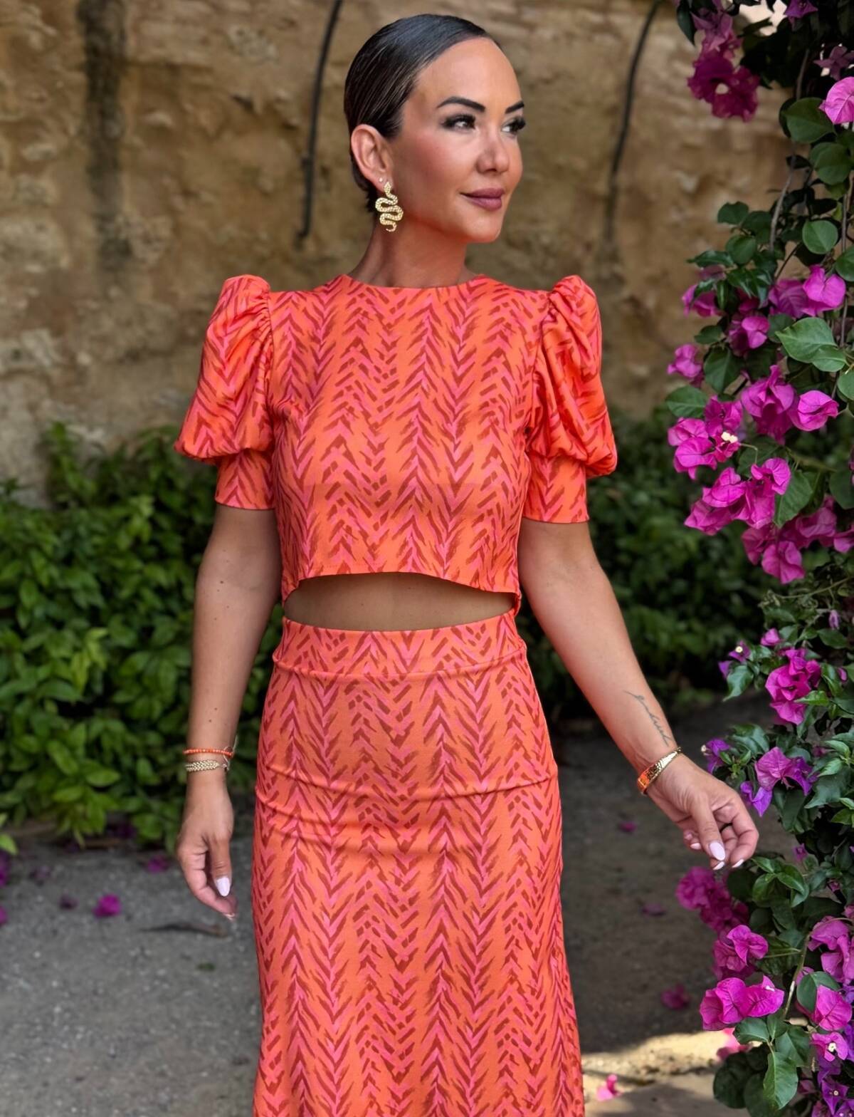 Conjunto Espiga Naranja Coral - Imagen 5