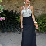 Vestido Cuerdas Halter Negro