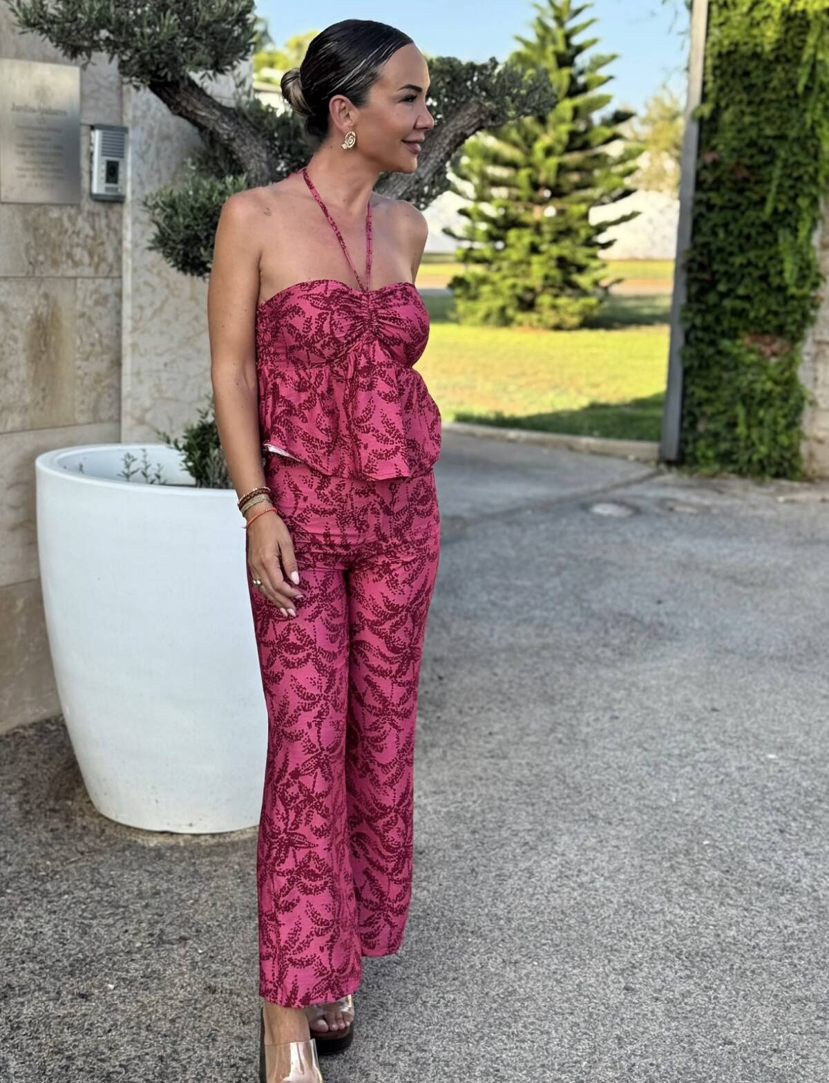 Conjunto Romina Top Halter Buganvilla - Imagen 4