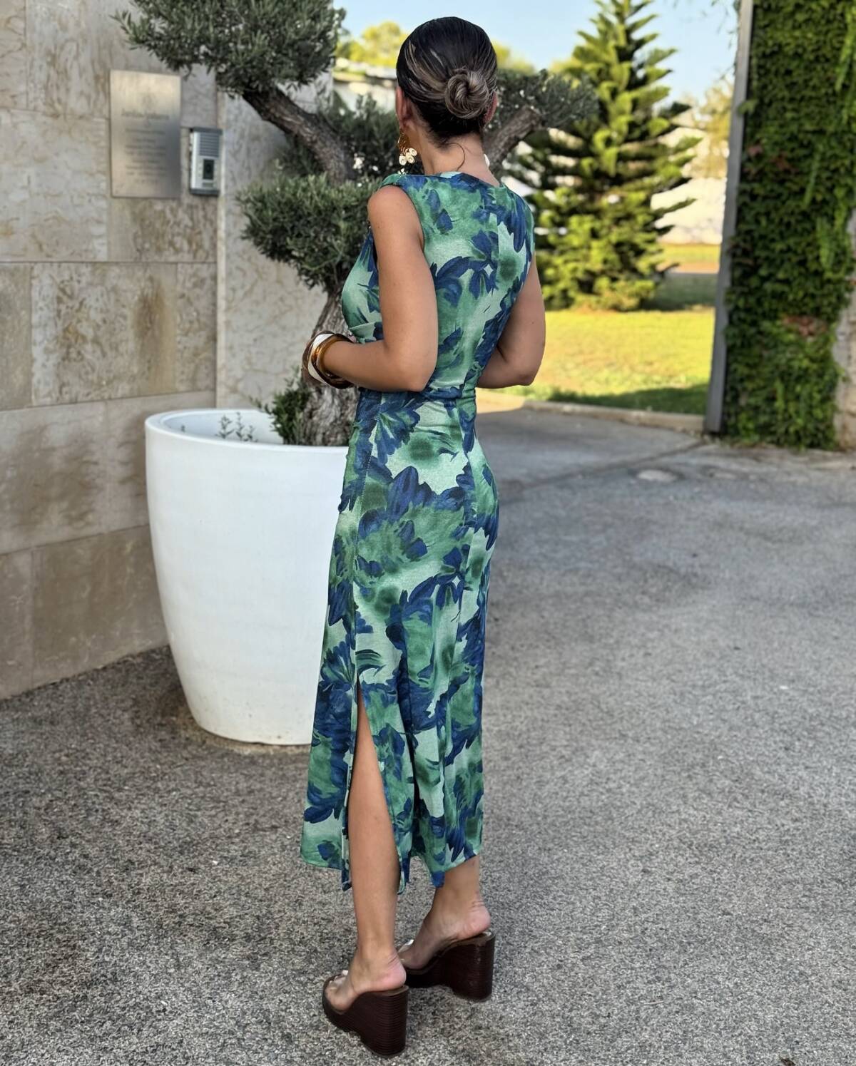 Vestido Berta Azul Mar - Imagen 3