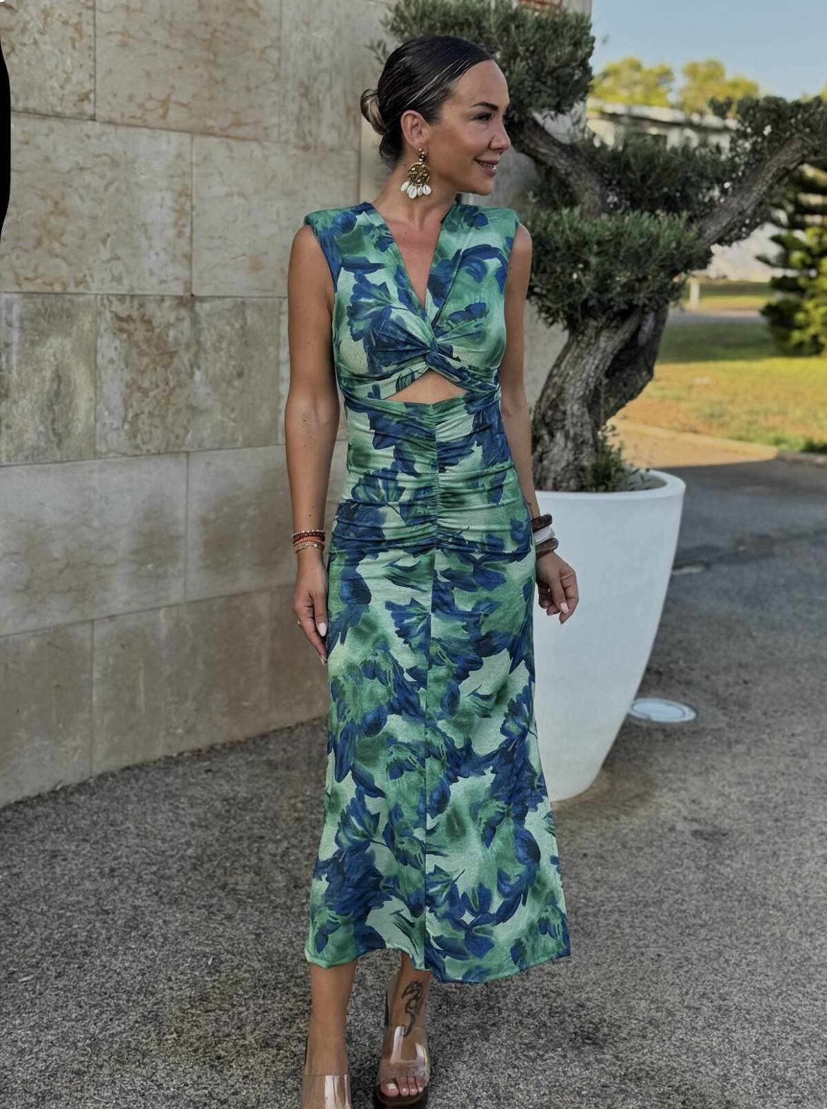 Vestido Berta Azul Mar - Imagen 1