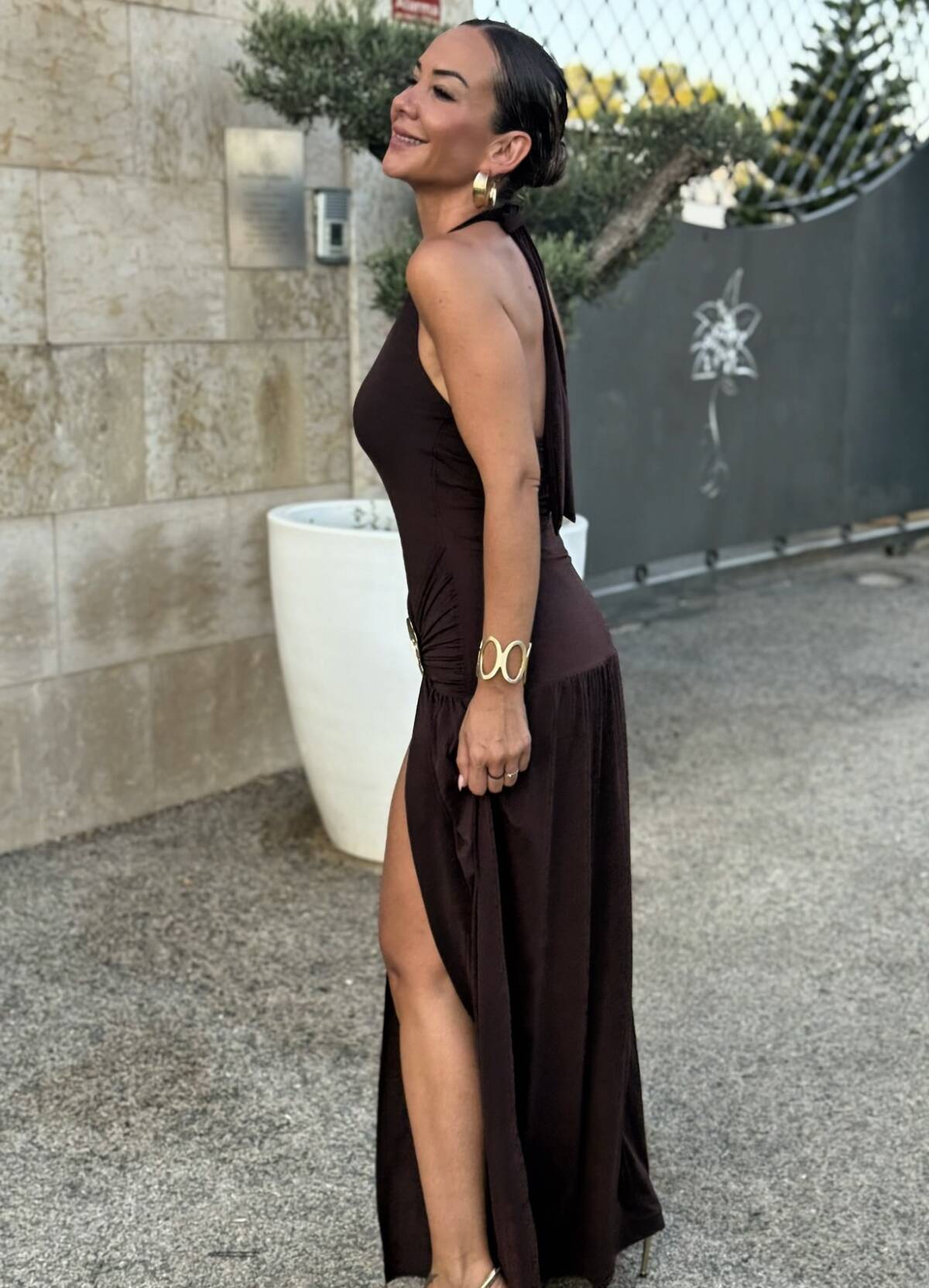 Vestido Concha Marrón - Imagen 6
