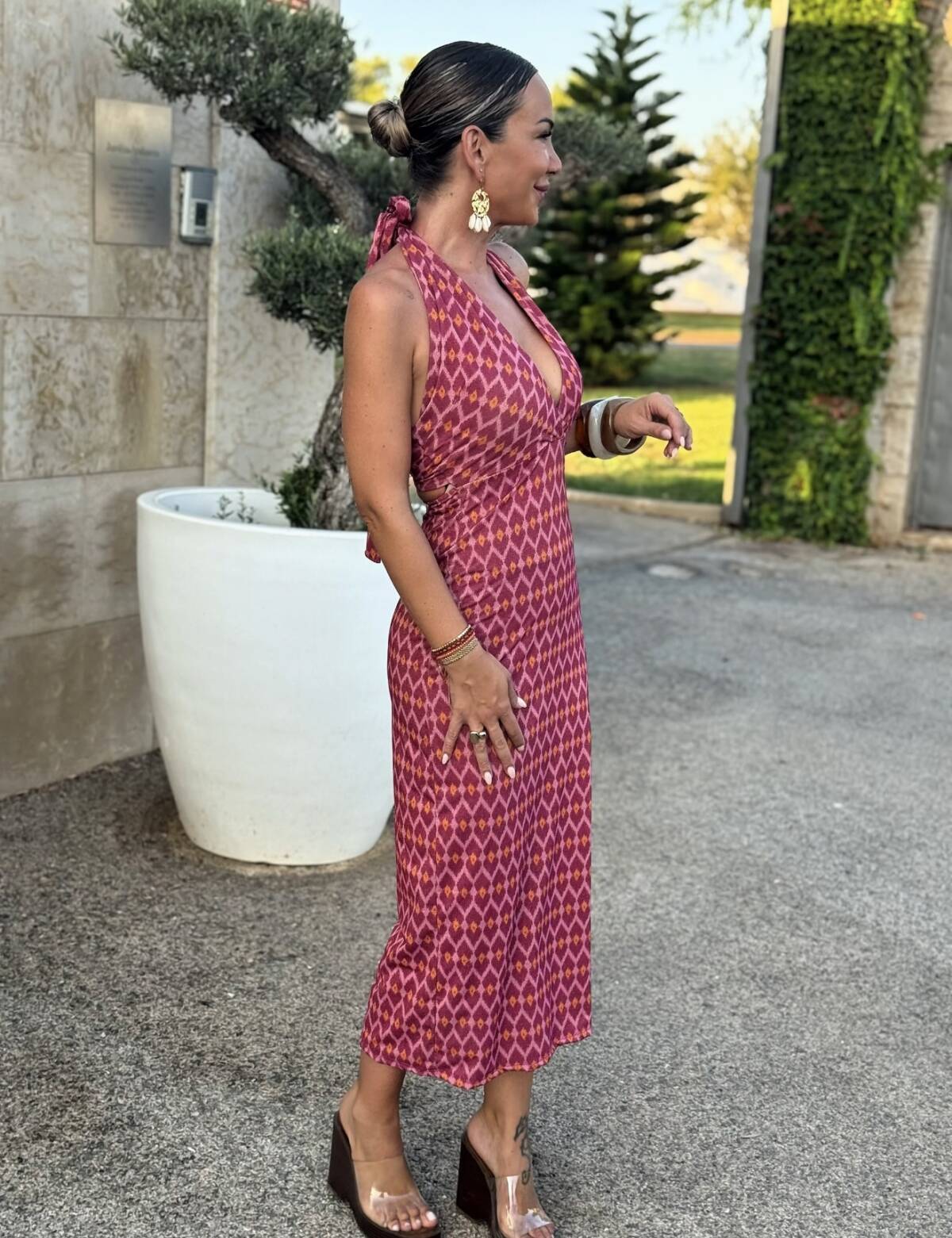 Vestido Halter Lurex Buganvilla - Imagen 4
