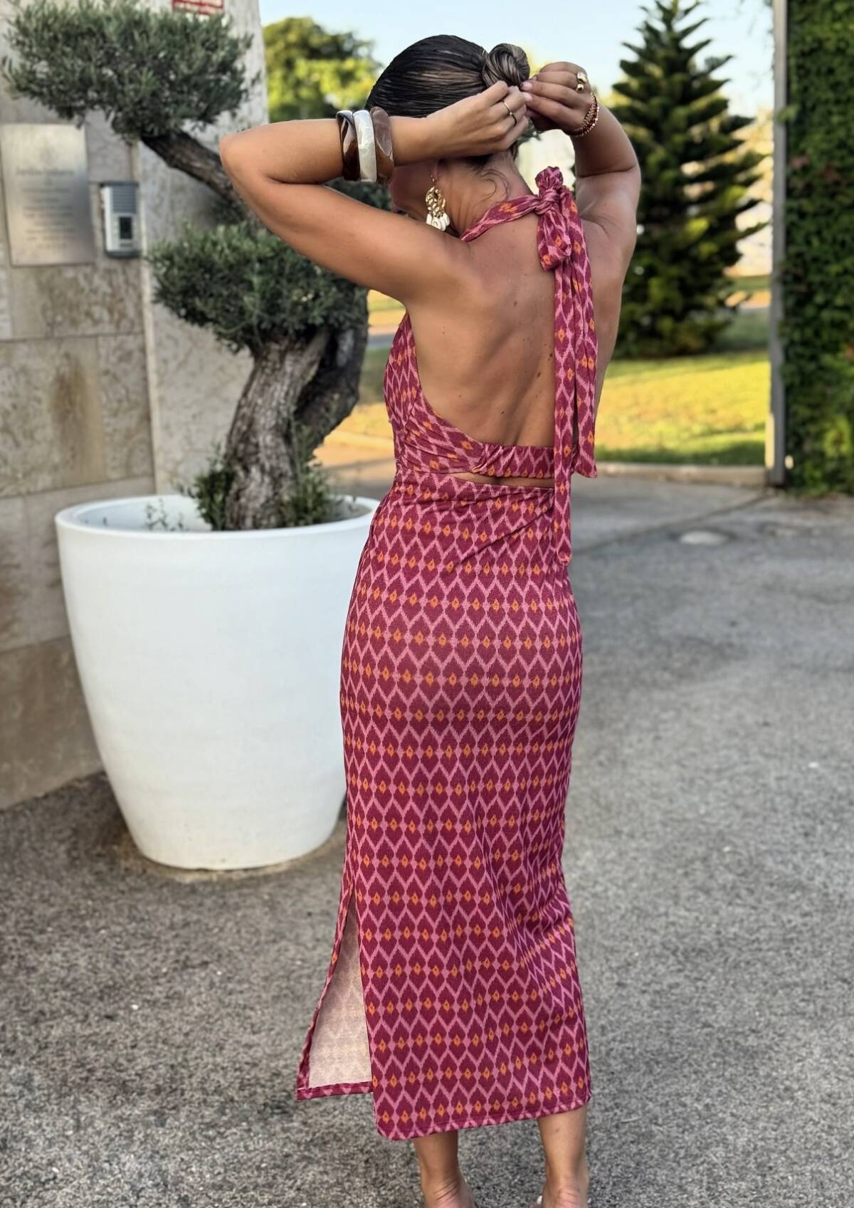 Vestido Halter Lurex Buganvilla - Imagen 7