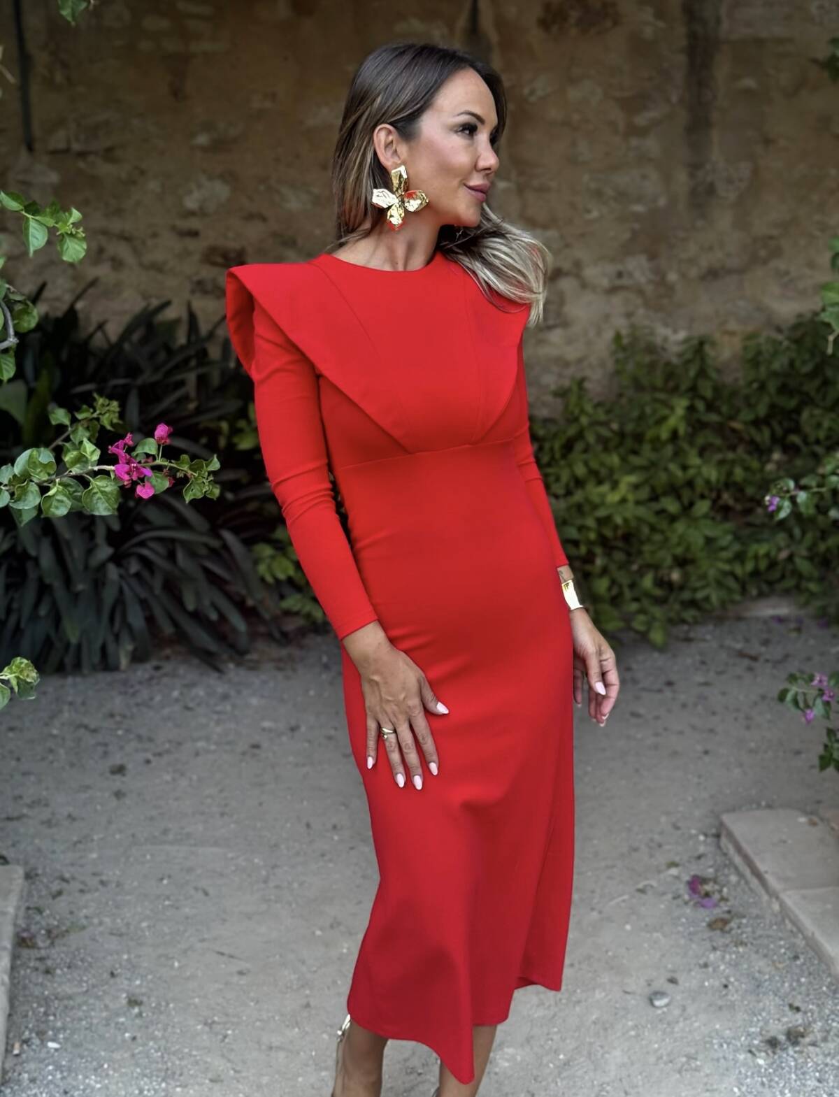 Vestido Solapas Rojo - Imagen 6