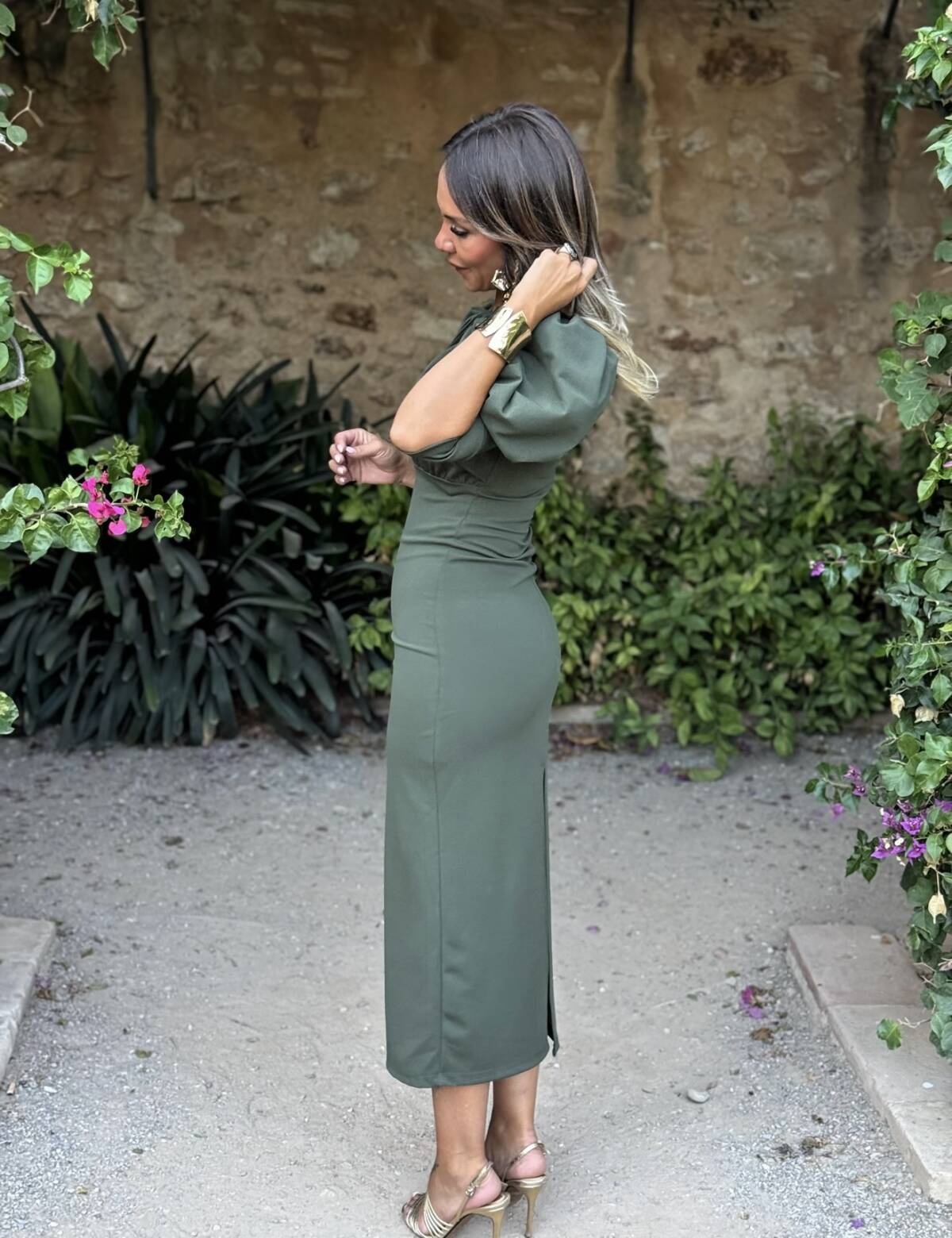 Vestido Laia Verde - Imagen 7