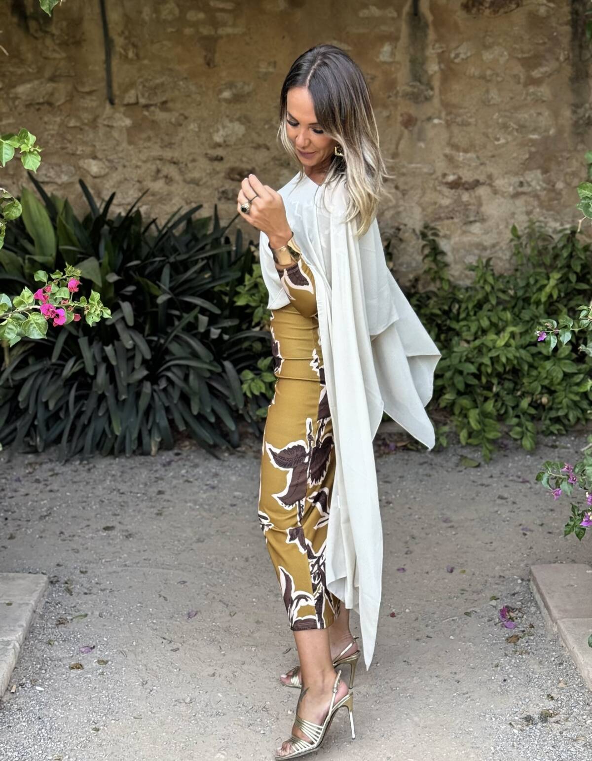 Vestido Bardot Estampado Lima - Imagen 4