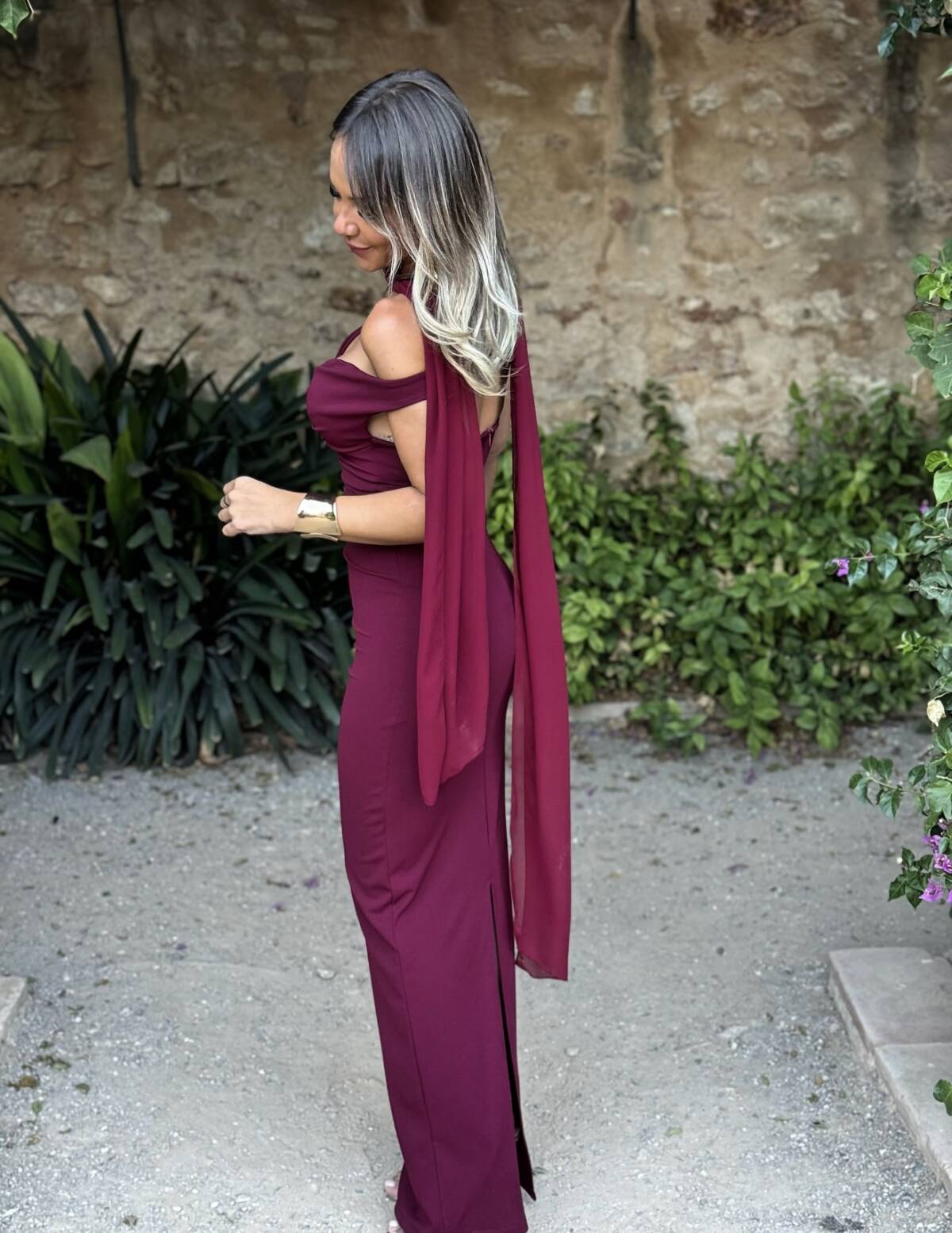 Vestido Irina Vino - Imagen 7