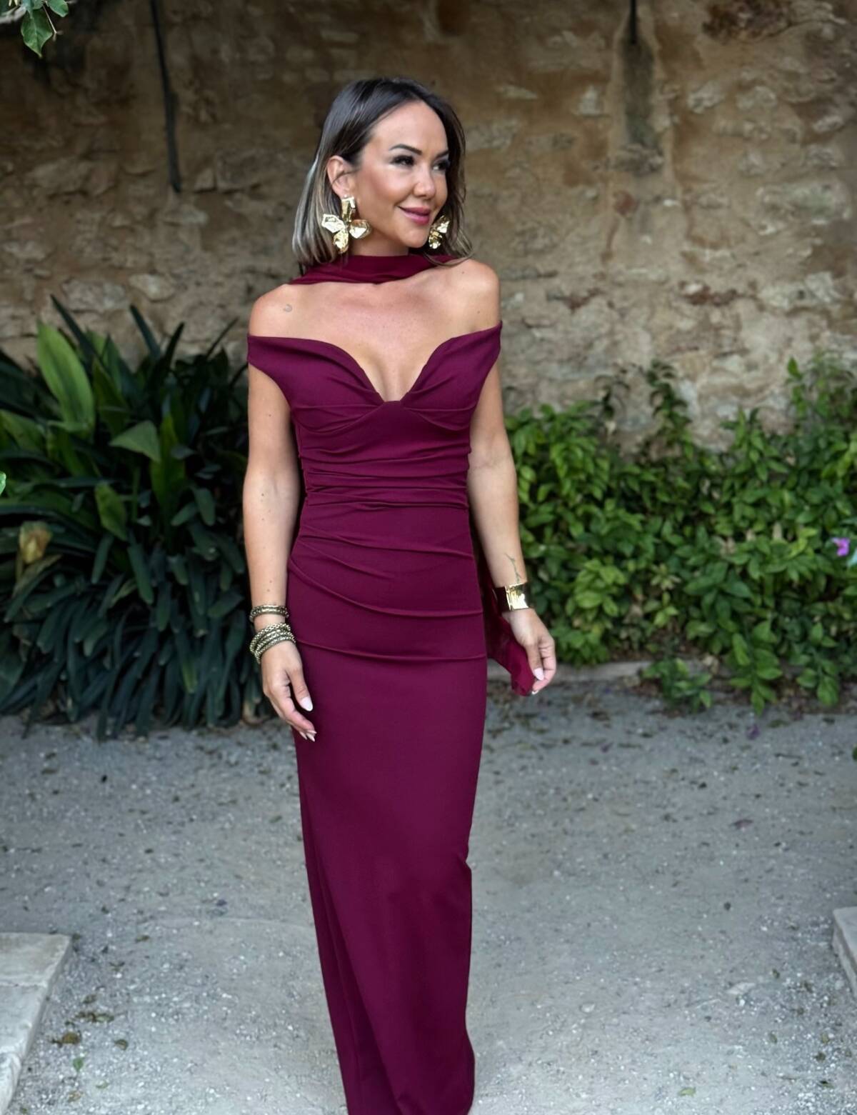 Vestido Irina Vino - Imagen 6