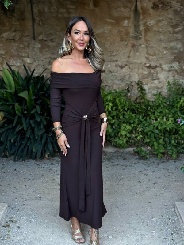 Vestido Diana Marrón