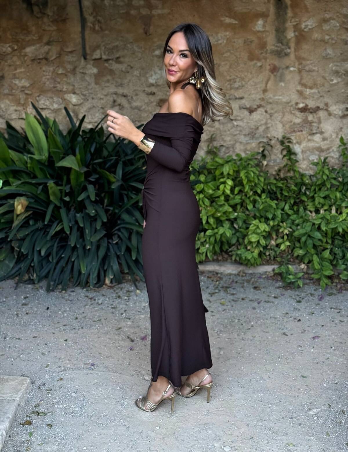 Vestido Diana Marrón - Imagen 3
