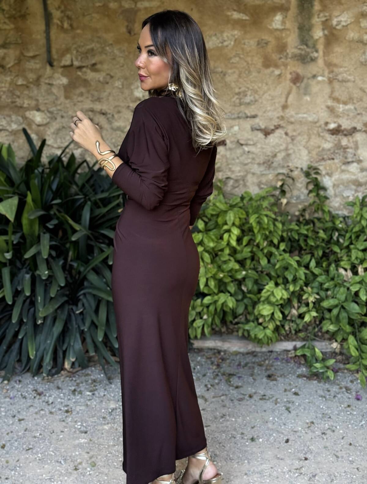 Vestido Ruth Marrón - Imagen 4