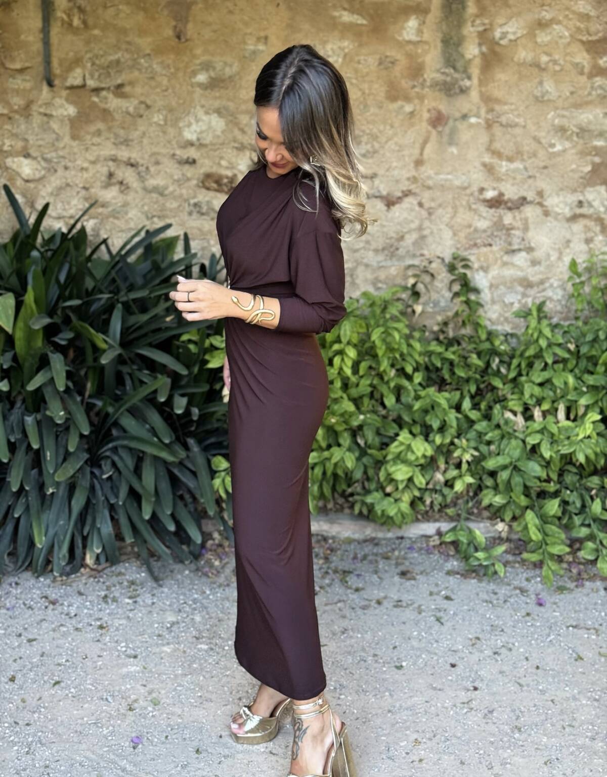 Vestido Ruth Marrón - Imagen 3