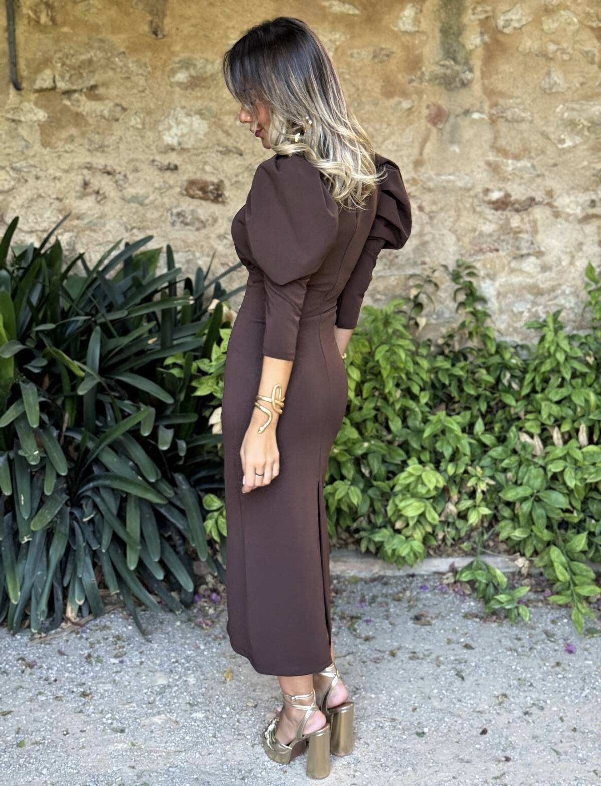 Vestido Laia Marrón - Imagen 5