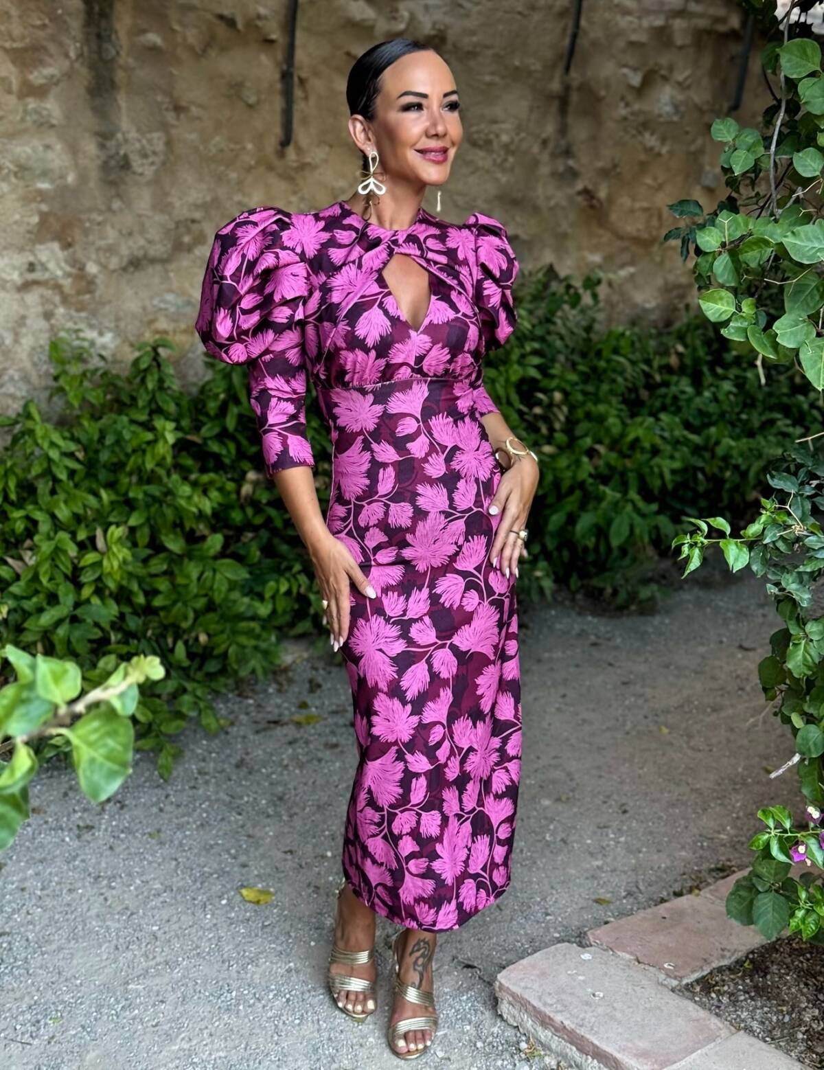 Vestido Laia Estampado Rosa Buganvilla - Imagen 5