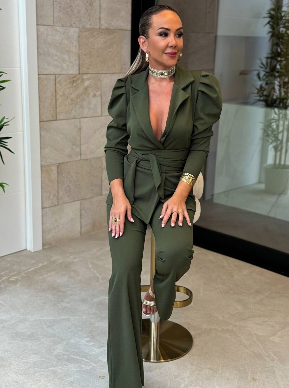 Chocker Espejo Dorado - Imagen 3