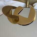 Pendientes Aro Plano Dorado