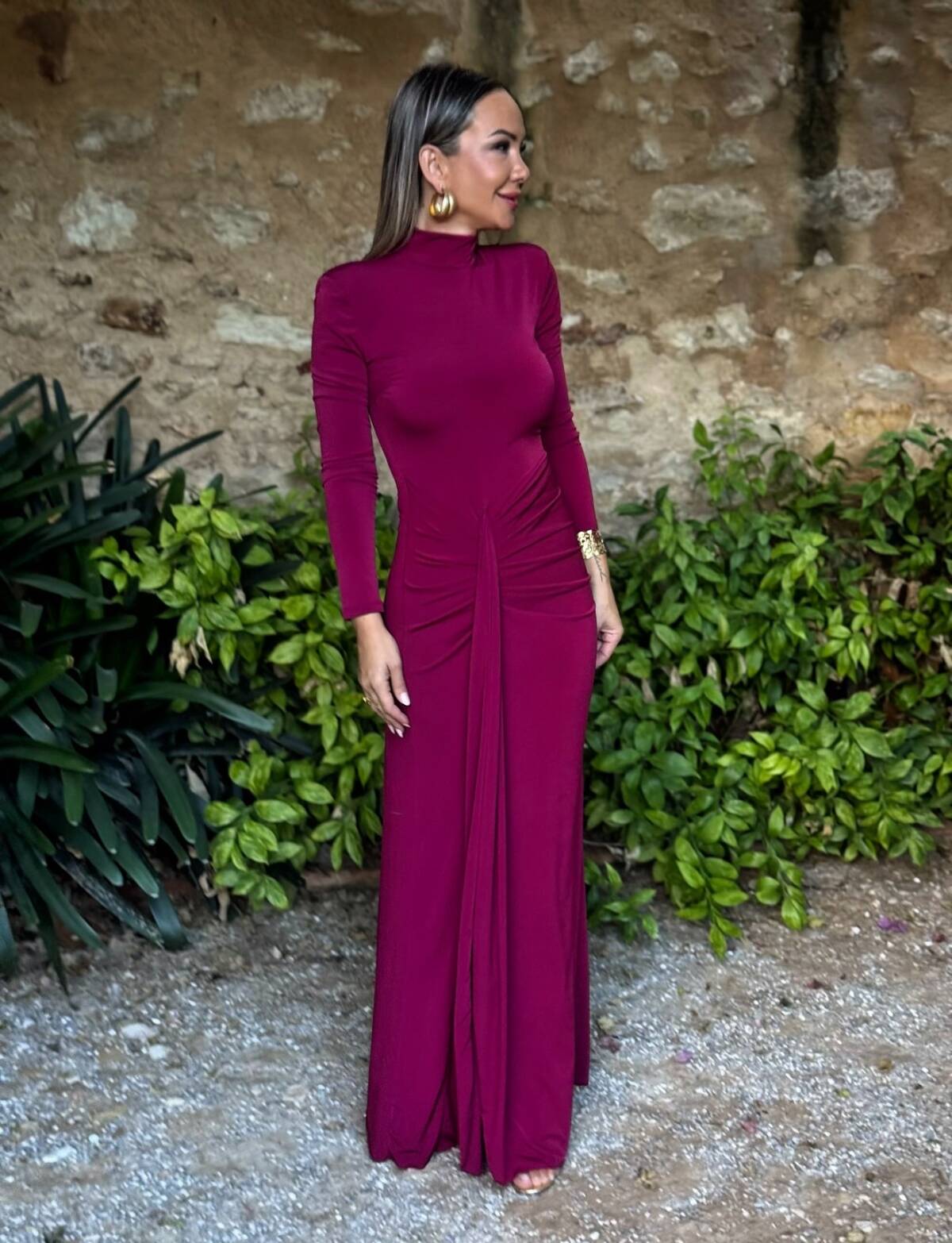 Vestido Elsa Vino - Imagen 2