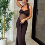 Vestido Charlotte Marrón