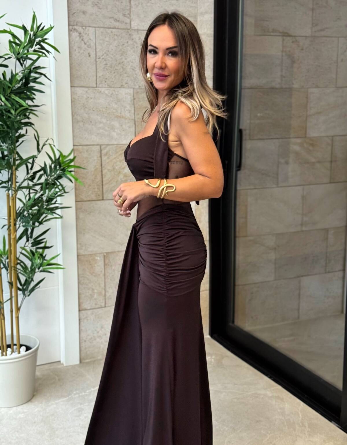 Vestido Charlotte Marrón - Imagen 6