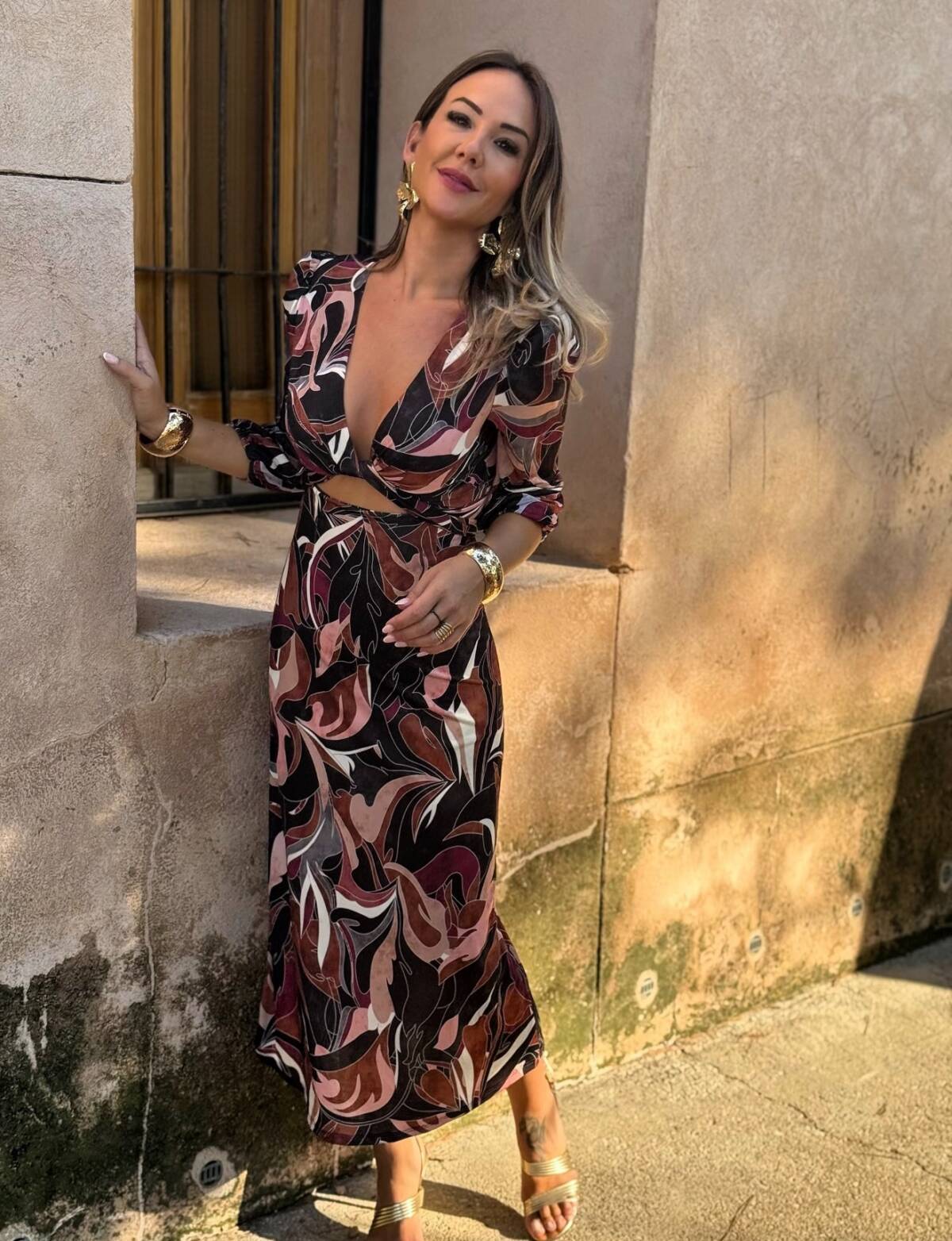 Vestido Mariel Estampado Negro - Imagen 8