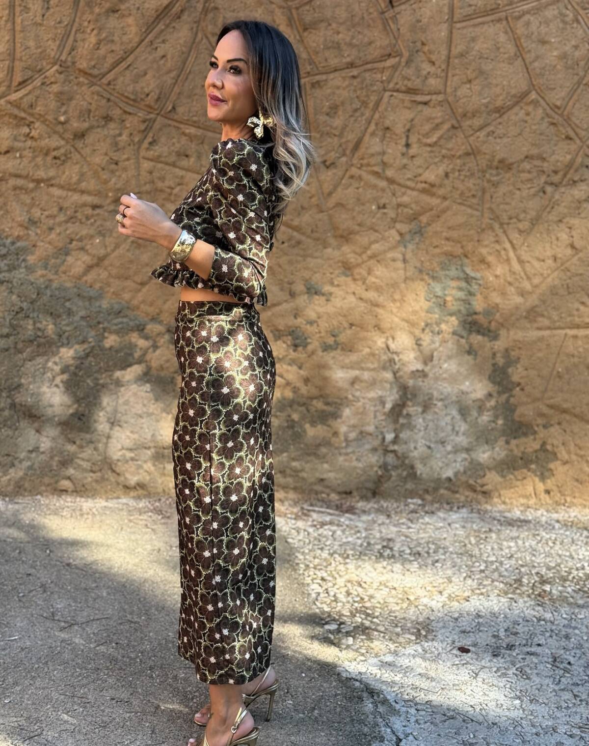 Conjunto Marian Estampado Marrón - Imagen 5