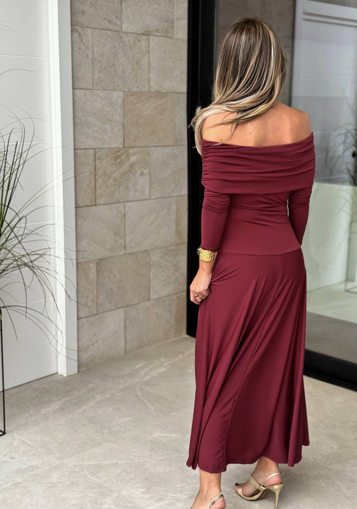 Vestido Barco Vino - Imagen 7