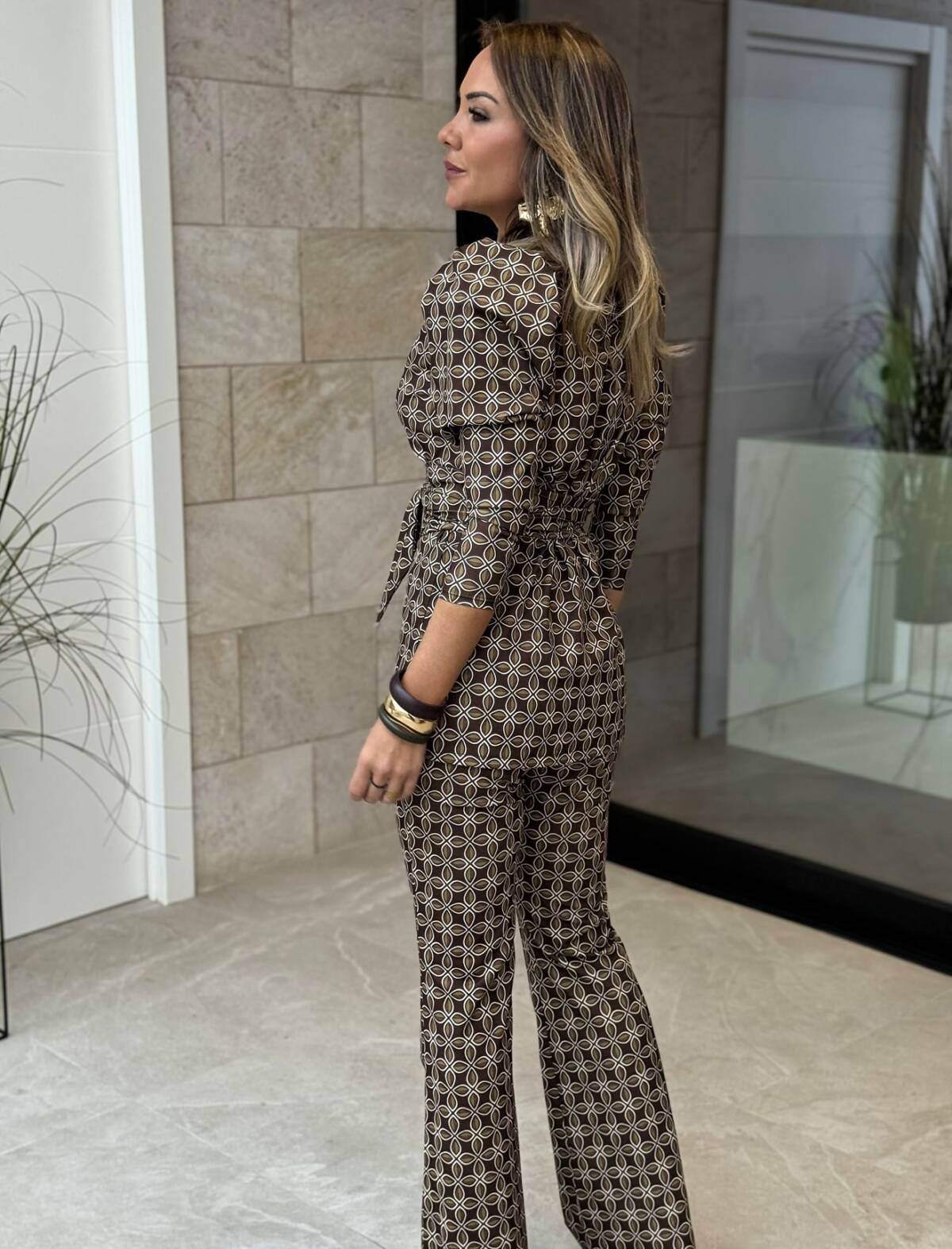 Conjunto Fajín Estampado Verde - Imagen 4