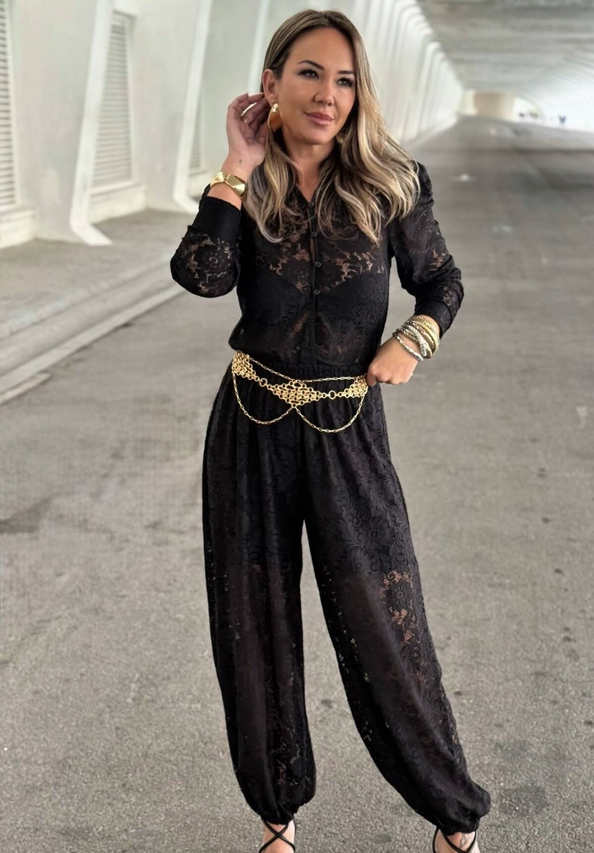 Conjunto Encaje Negro - Imagen 2