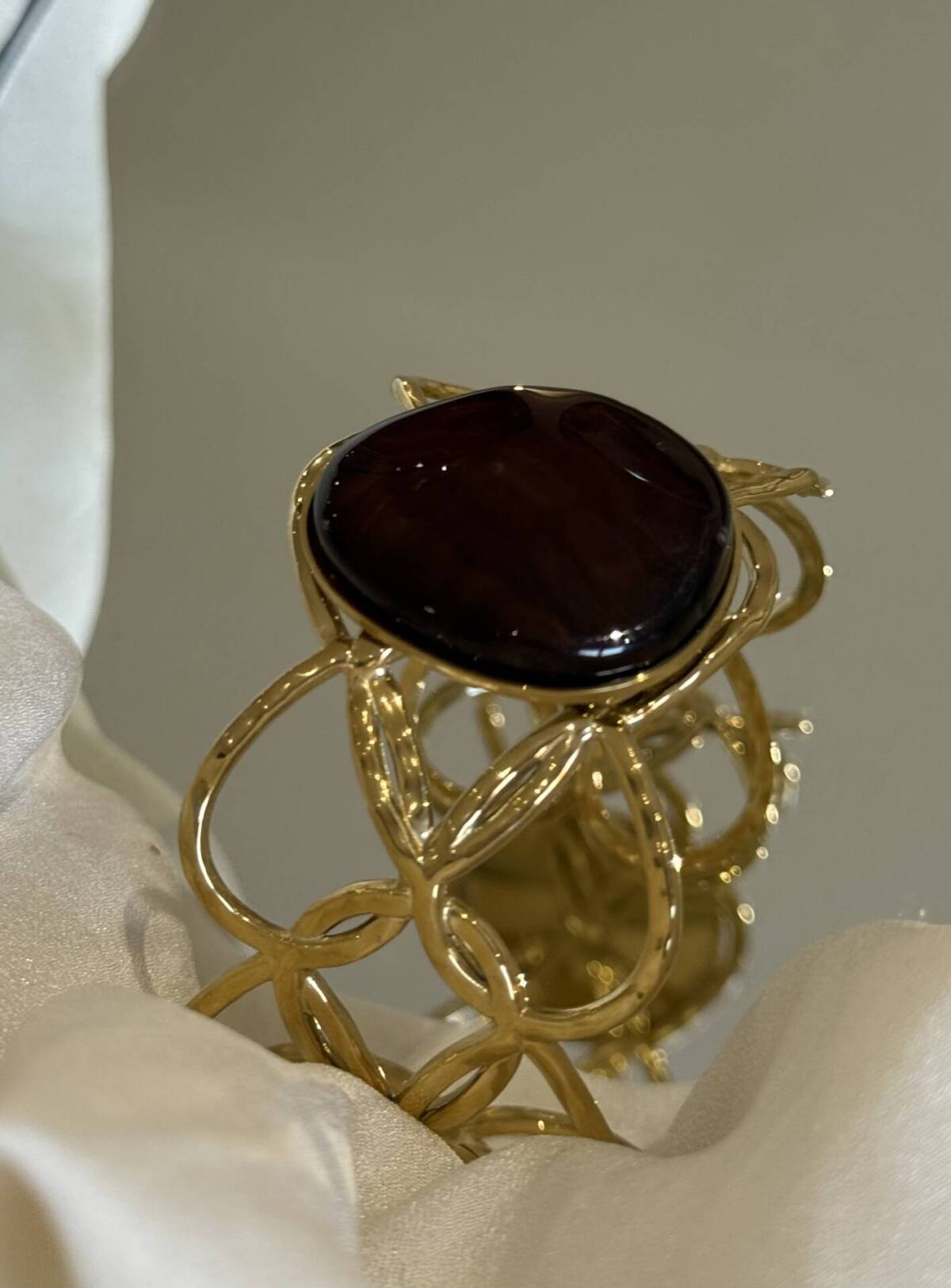 Brazalete Calado Piedra Marrón - Imagen 3