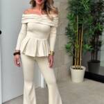 Conjunto Bardot Beige