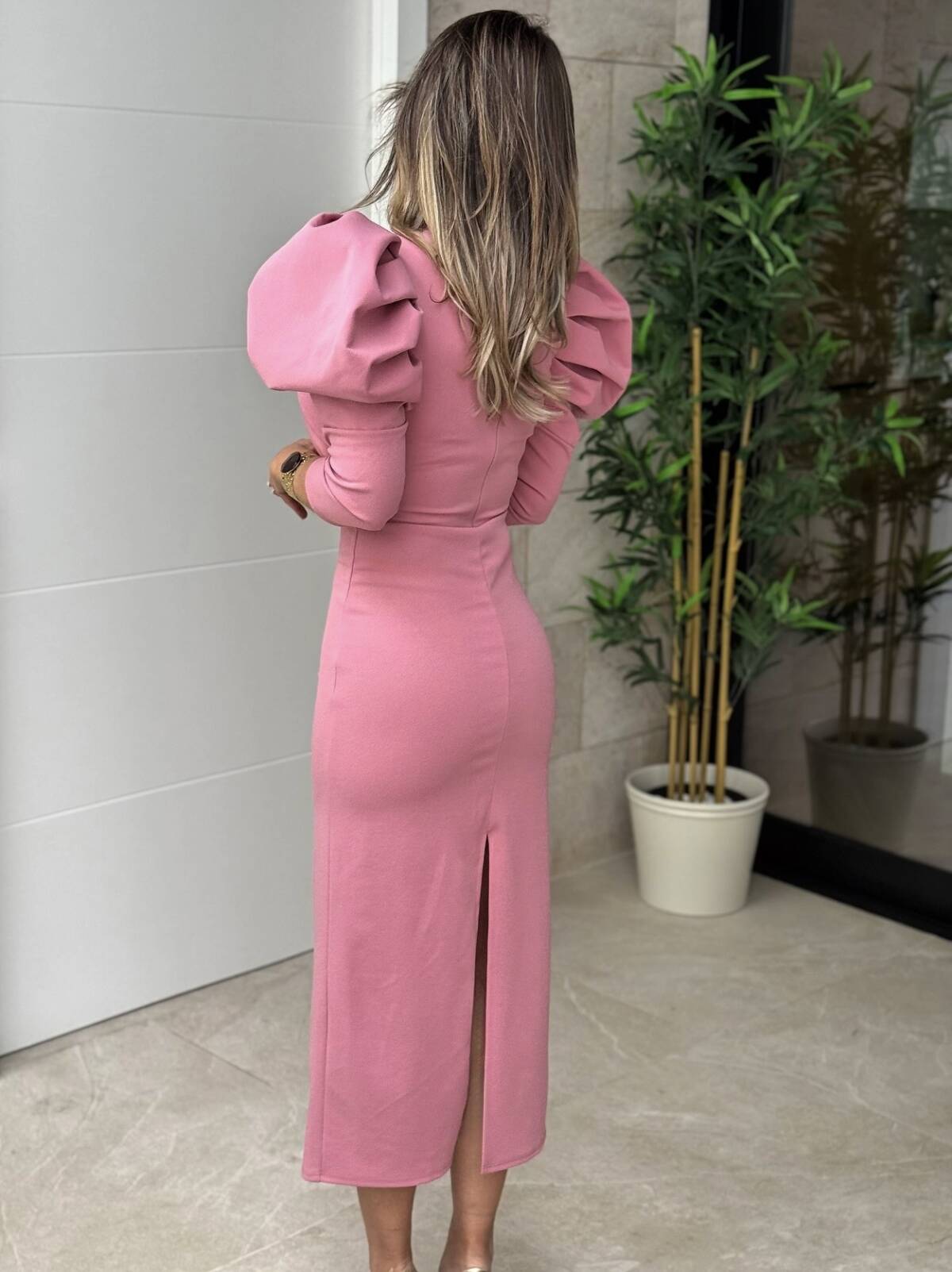 Vestido Laia Rosa - Imagen 4