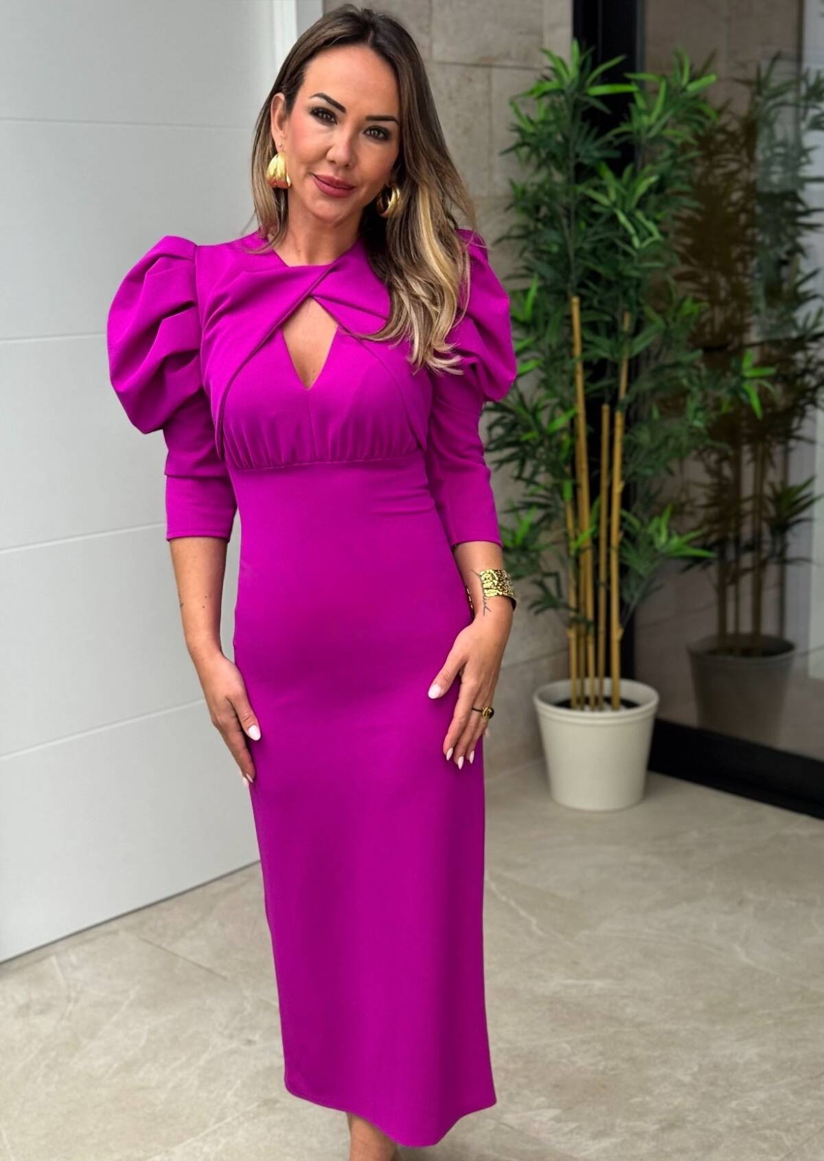 Vestido Laia Buganvilla - Imagen 3