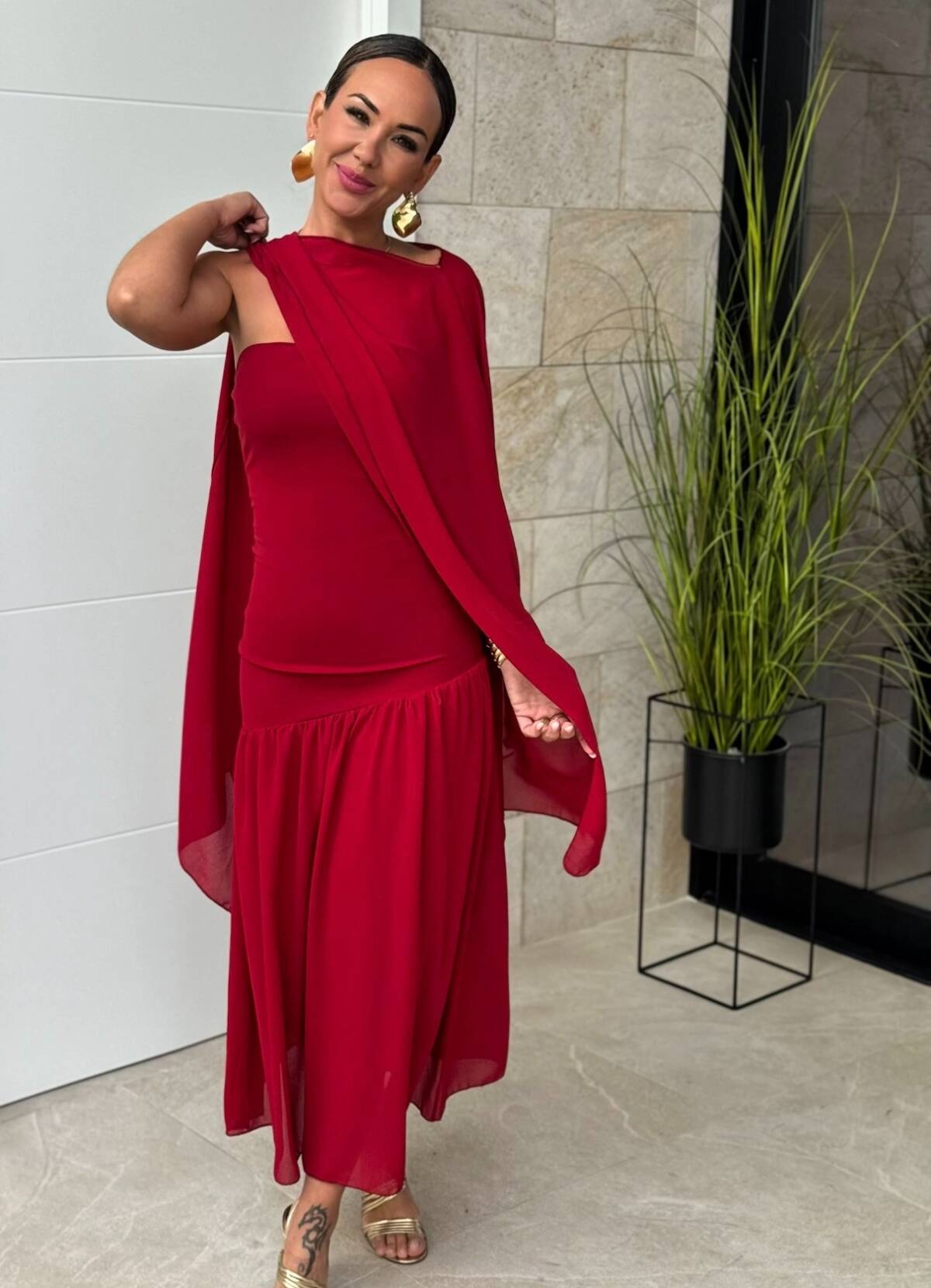 Vestido Irina Cereza - Imagen 4