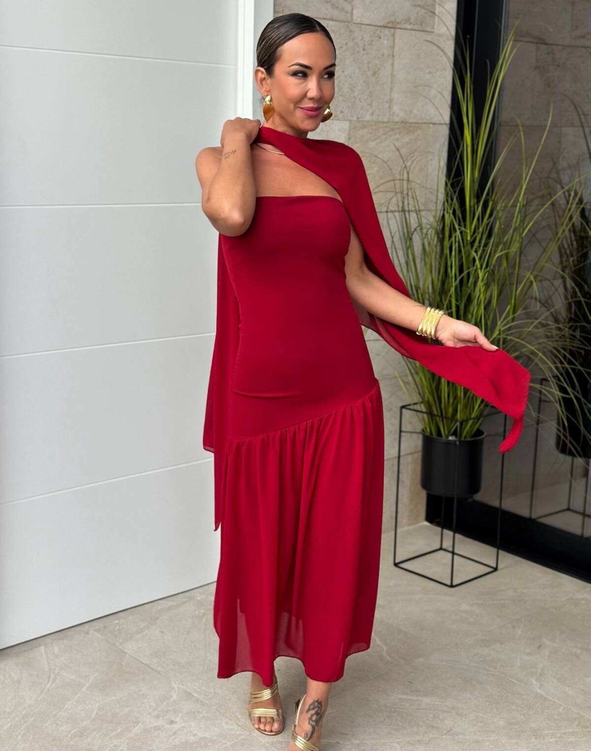 Vestido Irina Cereza - Imagen 2