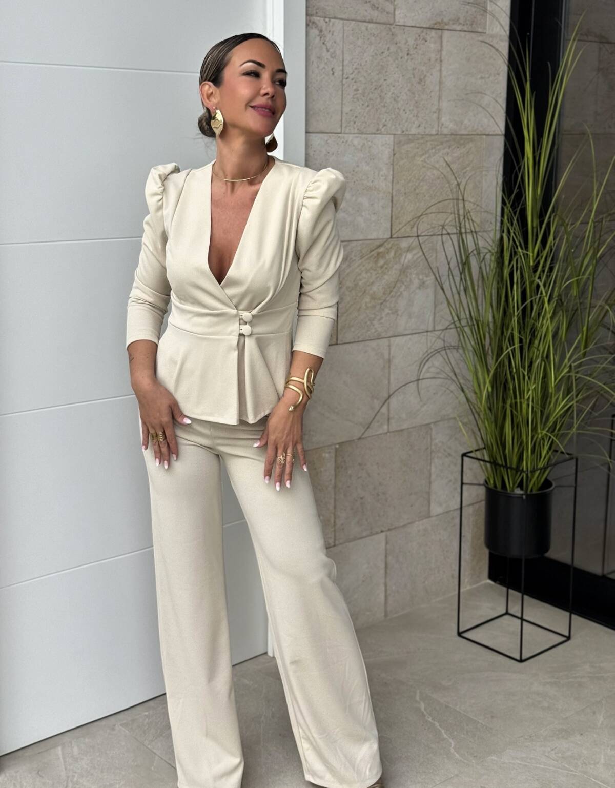 Conjunto Botones Beige - Imagen 2