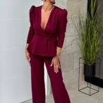 Conjunto Botones Burdeos - Vuelve Pronto