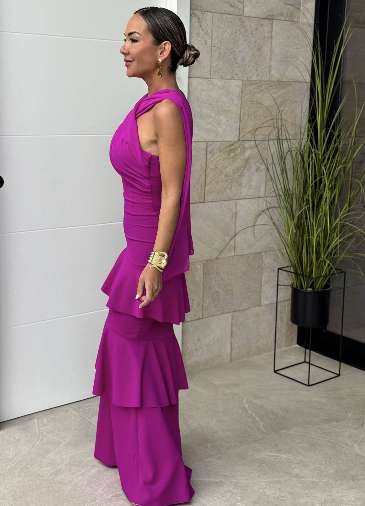 Vestido Volantes Cruzado Buganvilla - Imagen 5