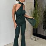 Mono Fular Gasa Cuello Verde