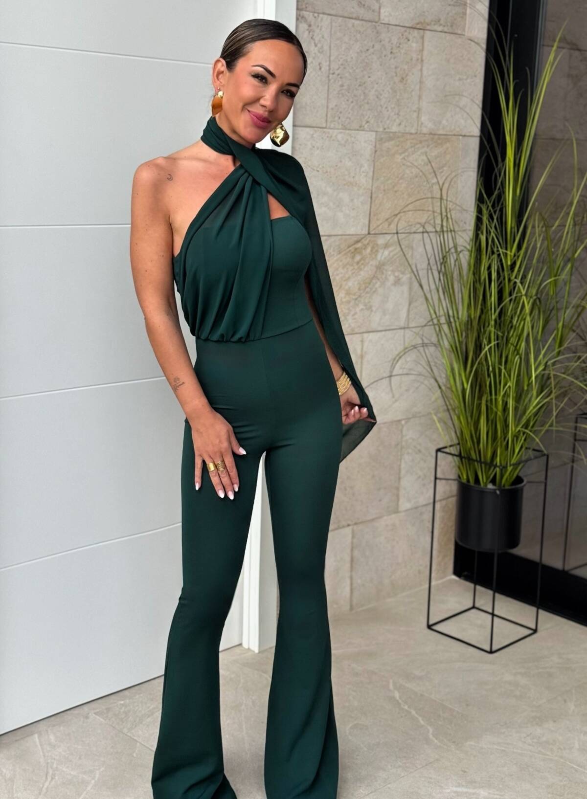 Mono Fular Gasa Cuello Verde - Imagen 4