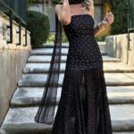 Vestido Lunar Fular Negro