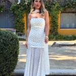 Vestido Lunar Fular Crudo