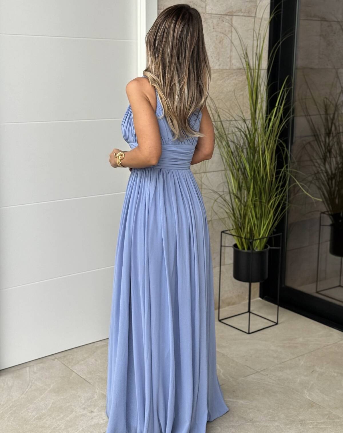 Vestido Roma Azul Lavanda - Imagen 6