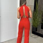 Mono Largo Solapas Rojo