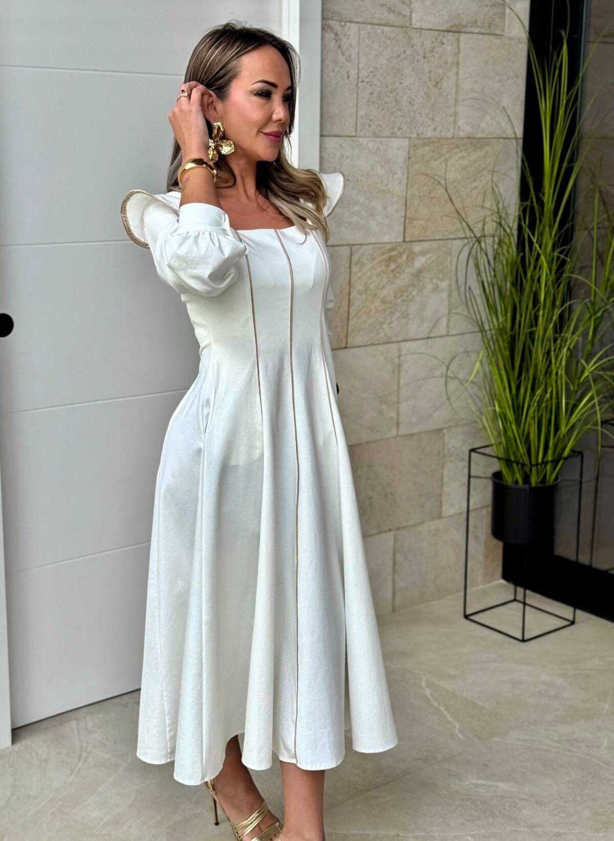 Vestido Olaya Blanco - Imagen 2