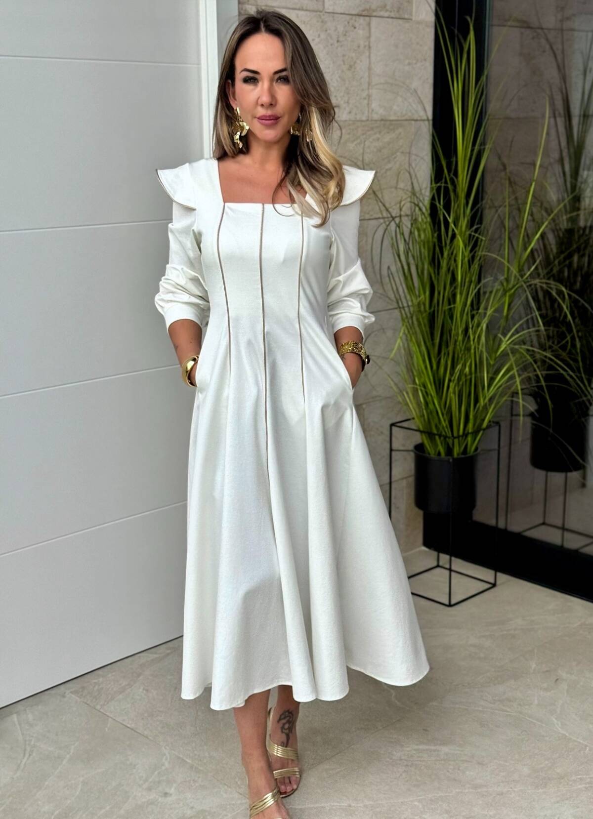 Vestido Olaya Blanco - Imagen 7